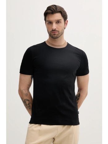 βαμβακερό μπλουζάκι boss ανδρικό, χρώμα μαύρο, 50531793