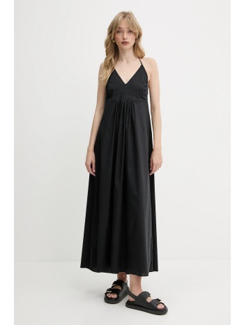 φόρεμα liu jo χρώμα μαύρο, va5069.ts330 67% βαμβάκι, 30%