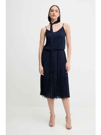 φόρεμα sandro ferrone χρώμα ναυτικό μπλε, s18xberyker 100%