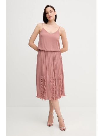 φόρεμα sandro ferrone χρώμα πορτοκαλί, s18xberyker 100%