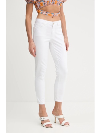 τζιν παντελόνι fracomina bella χρώμα άσπρο