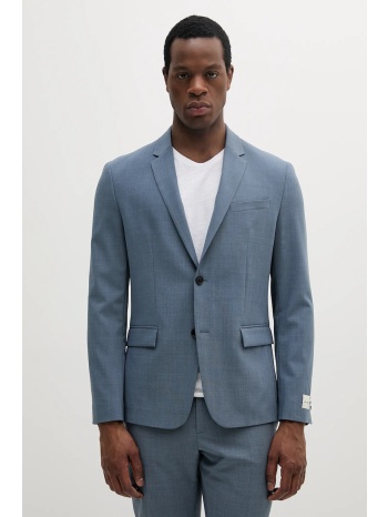 μπλέιζερ με μίγμα μαλλιού calvin klein ανδρικό, χρώμα