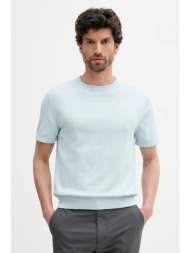 βαμβακερό μπλουζάκι calvin klein ανδρικό, χρώμα: μπλε, lv04lc333g 100% βαμβάκι