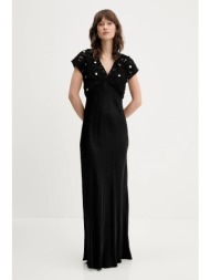 φόρεμα από μείγμα μαλλιού never fully dressed χρώμα: μαύρο, nfddr2058 κύριο υλικό: 58% πολυεστέρας, 