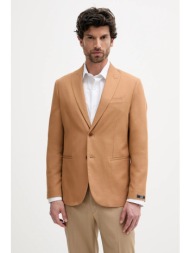 βαμβακερό blazer sisley χρώμα: καφέ, 2gj0sw029 υλικό 1: 100% βαμβάκι
υλικό 2: 55% πολυεστέρας, 45% β