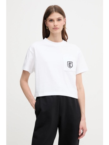 βαμβακερό μπλουζάκι calvin klein jeans χρώμα άσπρο