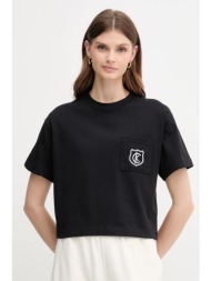 βαμβακερό μπλουζάκι calvin klein jeans χρώμα: μαύρο, lv047b847g 100% βαμβάκι