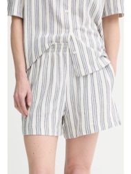 σορτς samsoe samsoe sakaja χρώμα: άσπρο, f25200035 88% οργανικό βαμβάκι, 8% ανακυκλωμένος πολυεστέρα