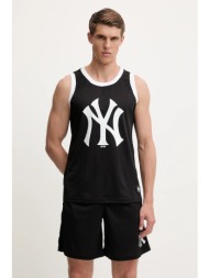 μπλουζάκι 47 brand mlb new york yankees χρώμα: μαύρο, bb017pmarex657554jk 100% πολυεστέρας
