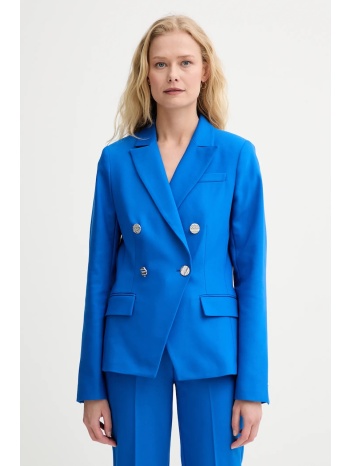 σακάκι morgan χρώμα μπλε, vpky.f κύριο υλικό 50% βαμβάκι