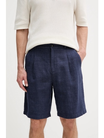 σορτς από λινό united colors of benetton ανδρικό, χρώμα