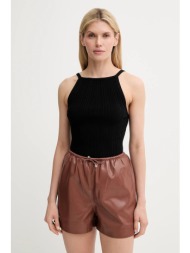 top samsoe samsoe samona χρώμα: μαύρο, f25200125 89% lenzing βισκόζη, 11% πολυαμίδιο