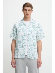 πουκάμισο oakley χρώμα: μπλε, foa406860 61% lyocell, 39% βαμβάκι