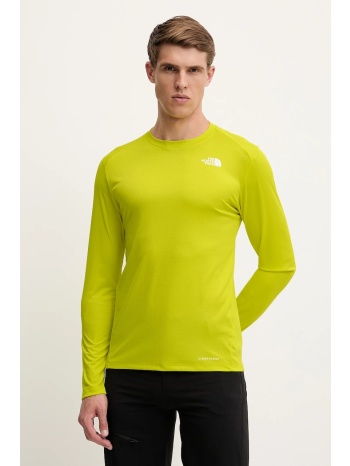 αθλητικό μακρυμάνικο the north face shadow χρώμα πράσινο