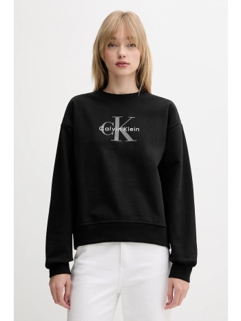 μπλούζα calvin klein jeans χρώμα μαύρο, lv047b234g κύριο