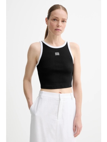 top gestuz χρώμα μαύρο, 10910274 94% βαμβάκι, 6% ελαστάν