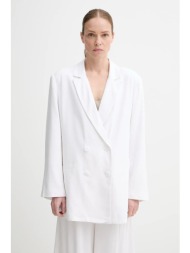 blazer με μείγμα λινών gestuz χρώμα: άσπρο, 10910285 κύριο υλικό: 72% βισκόζη, 25% λινό, 3% ελαστάν
