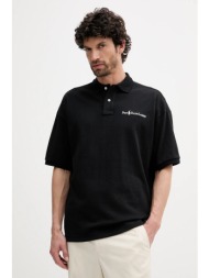 βαμβακερό μπλουζάκι πόλο polo ralph lauren ανδρικό, χρώμα: μαύρο, 710972615 100% βαμβάκι