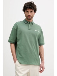 βαμβακερό μπλουζάκι πόλο polo ralph lauren ανδρικό, χρώμα: πράσινο, 710972615 100% βαμβάκι