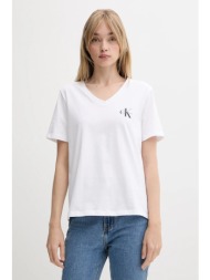 βαμβακερό μπλουζάκι calvin klein jeans 2-pack χρώμα: μαύρο, lv047c906g 100% βαμβάκι