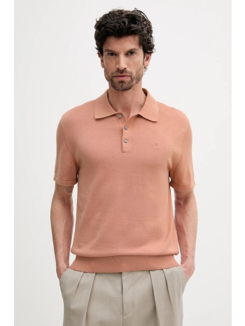 βαμβακερό μπλουζάκι πόλο calvin klein ανδρικό, χρώμα