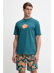 βαμβακερό μπλουζάκι adidas originals graphic tee ανδρικό, χρώμα: τιρκουάζ, kc4940 υλικό 1: 100% βαμβ