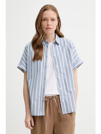 βαμβακερό πουκάμισο marc o`polo χρώμα μπλε, 5000006446