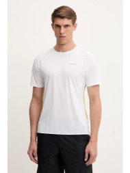 t-shirt προπόνησης rossignol sapa ανδρικό, χρώμα: άσπρο, rlnmy14 υλικό 1: 72% πολυεστέρας, 28% νάιλο