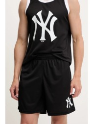 σορτς 47 brand mlb new york yankees χρώμα: μαύρο, bb017pmxyex657794jk 100% πολυεστέρας