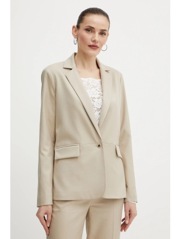 σακάκι morgan vlux.f χρώμα μπεζ, vlux.f υλικό 1 61%