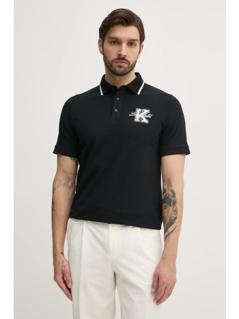 πόλο karl lagerfeld χρώμα μαύρο, 552221.745015 95%