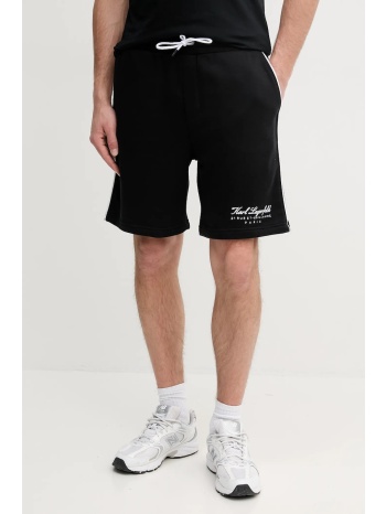 σορτς karl lagerfeld χρώμα μαύρο, a2m44002 90% οργανικό
