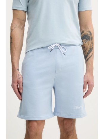 σορτς karl lagerfeld χρώμα μπλε, a2m44002 90% οργανικό