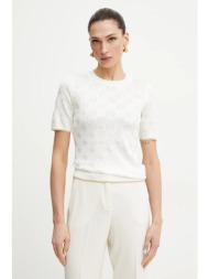 πουλόβερ guess rosie χρώμα: μπεζ, w5gr20 z3d60 κύριο υλικό: 78% βισκόζη, 22% πολυαμίδιο