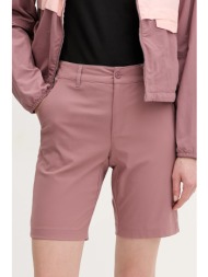 σορτς εξωτερικού χώρου columbia leslie falls χρώμα: ροζ, 2119193 κύριο υλικό: 94% πολυαμίδιο, 6% ελα