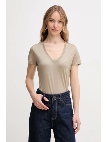 μπλουζάκι guess χρώμα πράσινο, w5gp31 kcsx2 κύριο υλικό