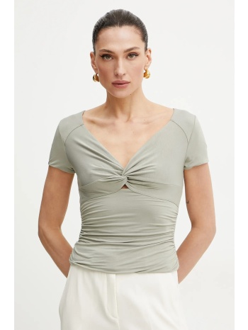 μπλουζάκι guess charlotte χρώμα πράσινο, w5gp15 kacm2