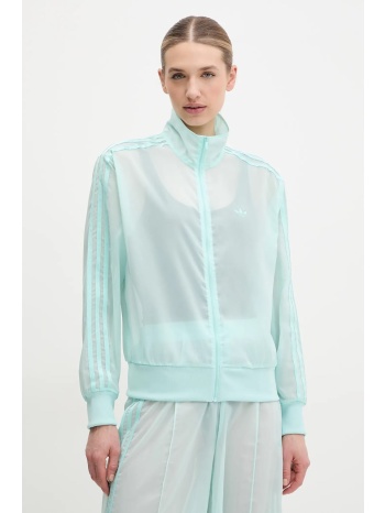 μπλούζα adidas originals adicolor χρώμα τιρκουάζ, jn6128