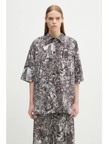 βαμβακερό πουκάμισο marcelo burlon aop mech bowling shirt