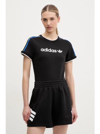 μπλουζάκι adidas originals linear χρώμα μαύρο, jd2724 93%