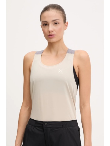 αθλητικό top haglöfs ridge γυναικείο, χρώμα μπεζ, 606596