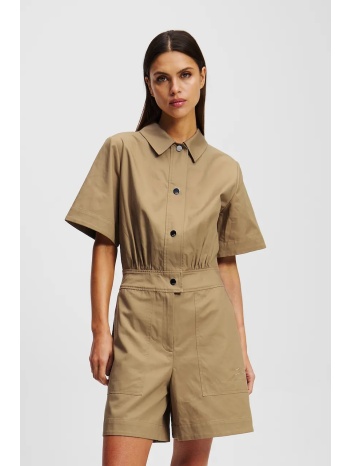 ολόσωμη φόρμα karl lagerfeld χρώμα καφέ, a2w13013 55%