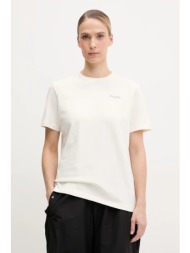 μπλουζάκι haglöfs χρώμα: μπεζ, 607665 100% βαμβάκι