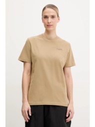 μπλουζάκι haglöfs χρώμα: πράσινο, 607665 100% βαμβάκι