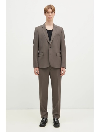 μάλλινο κοστούμι paul smith χρώμα καφέ, m1r-1457-m00001