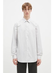 βαμβακερό πουκάμισο paul smith ανδρικό, χρώμα: άσπρο, m1r-800p-p00811 100% βαμβάκι