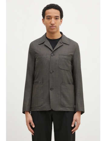 μάλλινο σακάκι paul smith χρώμα γκρι, m1r-017x-p02569