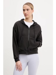 μπλούζα puma χρώμα: μαύρο, με κουκούλα, 685056 61% βαμβάκι, 34% πολυεστέρας, 5% ελαστάν