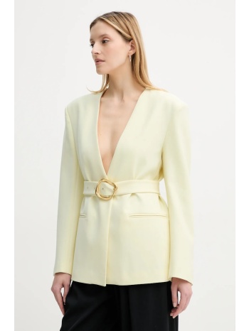 σακάκι isabelle blanche χρώμα κίτρινο, is25ss-j040-t008