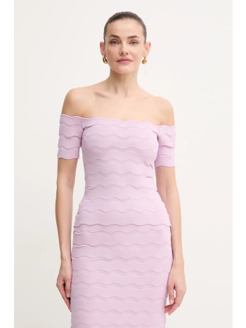 μπλουζάκι herve leger lainey χρώμα μοβ, scj1513588 82%